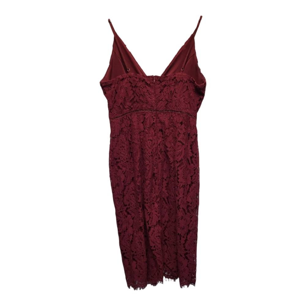Astr The Label Burgandy Spaghetti Strap Midi Dress - Size XS - Picture 3 of 5